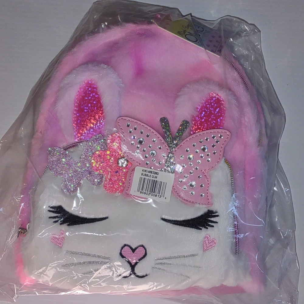 😊MISS GWEN OMG! ACCESSORIES kiki Bunny Bubblegum Backpack
